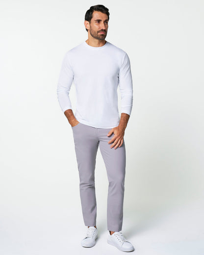 "The Middletown" White Long Sleeve Crewneck | State & Liberty Tops