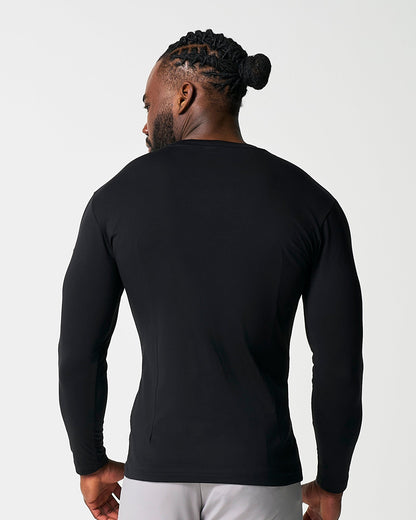 "The Riley" Black Long Sleeve Crewneck | State & Liberty Tops