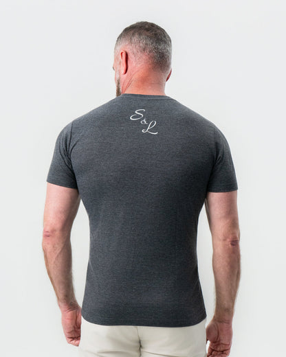 Logo T-Shirt - Charcoal | State & Liberty Tops