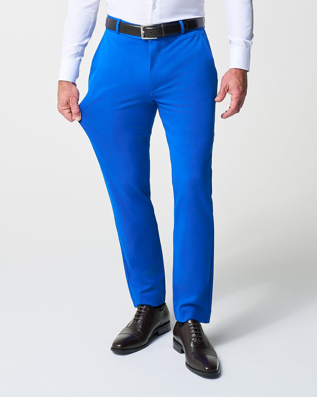 Athletic Fit Stretch Suit Pants - Solid Royal Blue | State & Liberty Bottoms|Suits