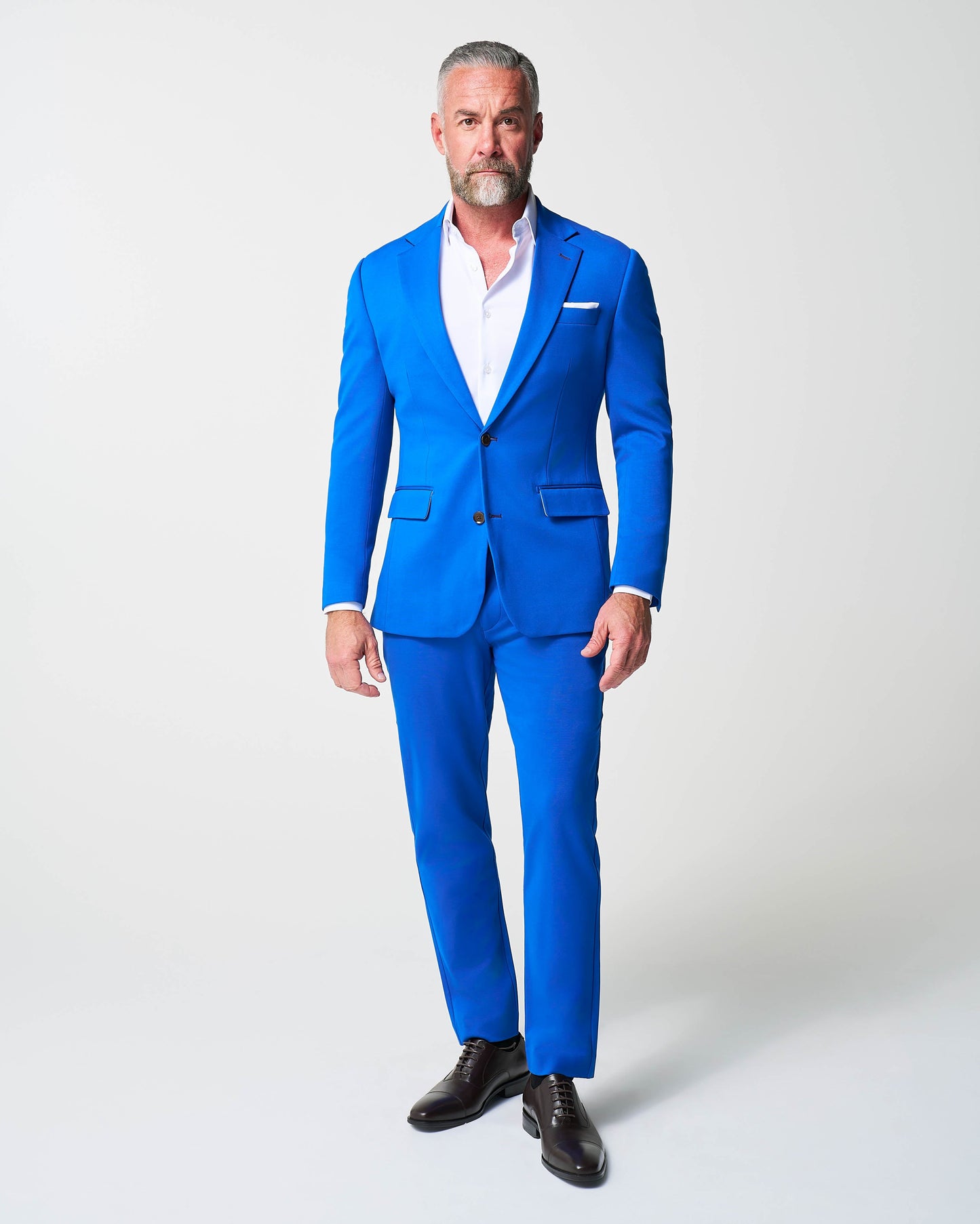 Athletic Fit Stretch Suit Pants - Solid Royal Blue | State & Liberty Bottoms|Suits