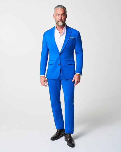 Athletic Fit Stretch Suit Pants - Solid Royal Blue | State & Liberty Bottoms|Suits