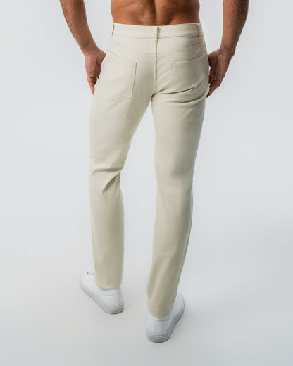 Performance Cotton Twill 5 Pocket Pant - Tan | State & Liberty Bottoms