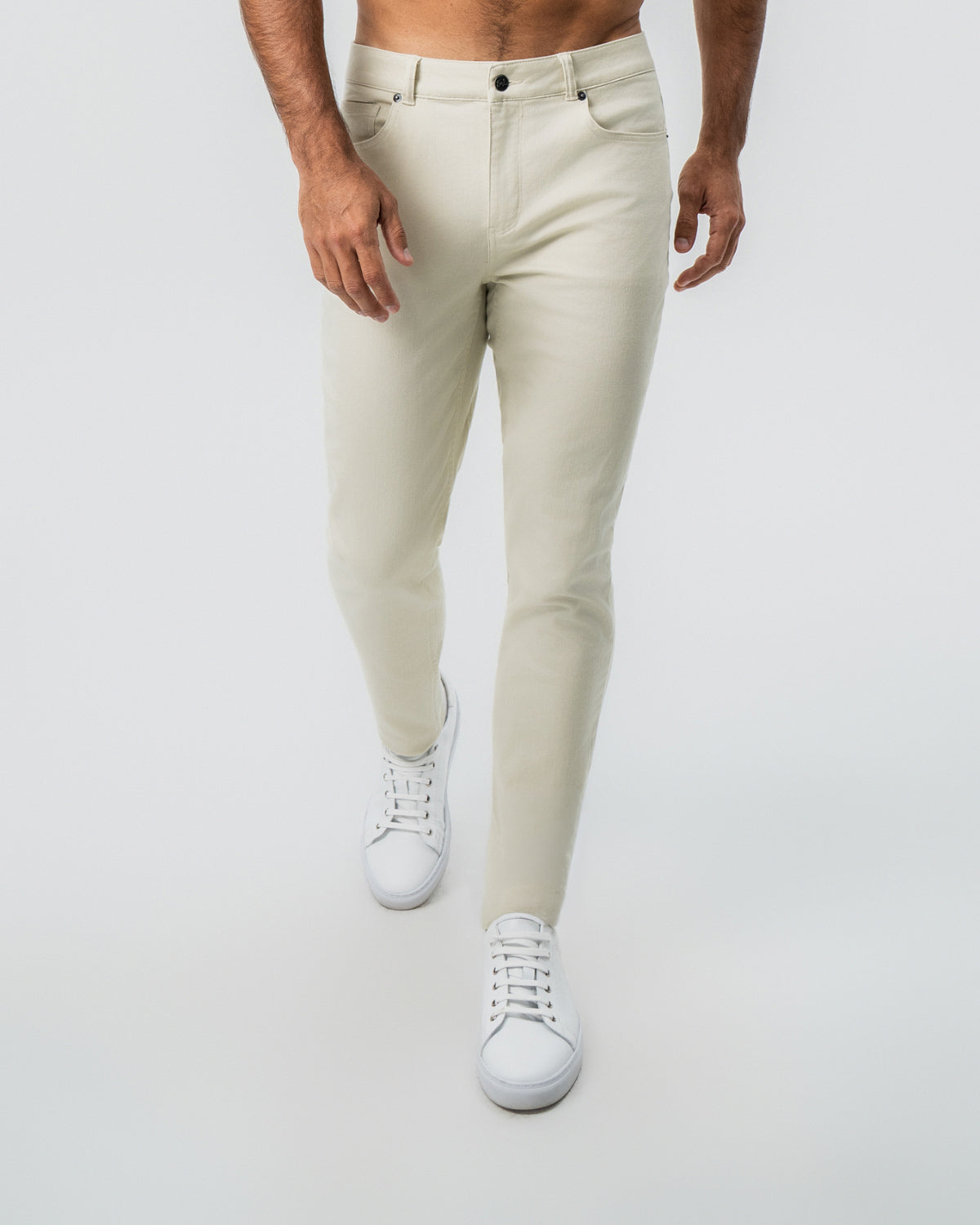 Performance Cotton Twill 5 Pocket Pant - Tan | State & Liberty Bottoms