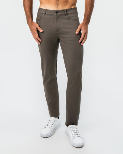 Performance Cotton Twill 5 Pocket Pant - Olive | State & Liberty Bottoms