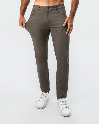 Performance Cotton Twill 5 Pocket Pant - Olive | State & Liberty Bottoms