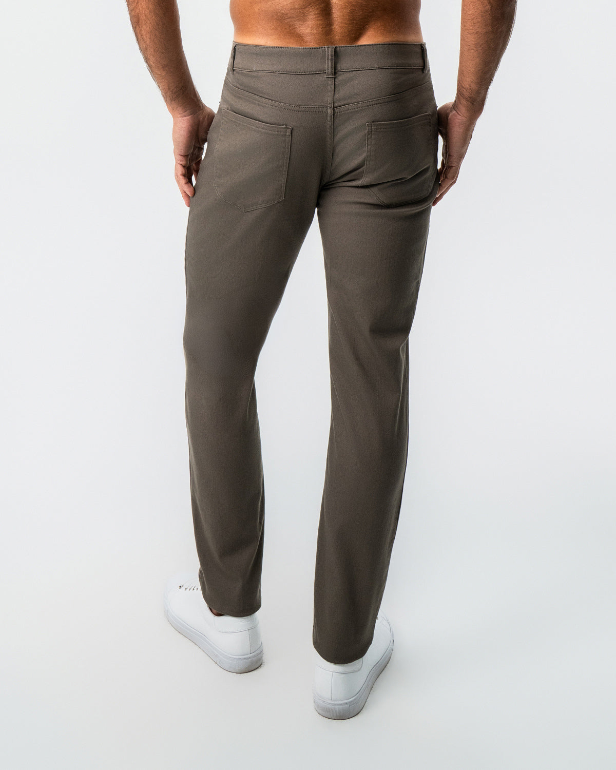 Performance Cotton Twill 5 Pocket Pant - Olive | State & Liberty Bottoms