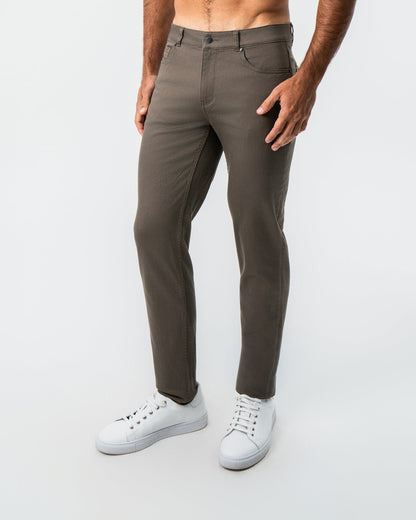 Performance Cotton Twill 5 Pocket Pant - Olive | State & Liberty Bottoms