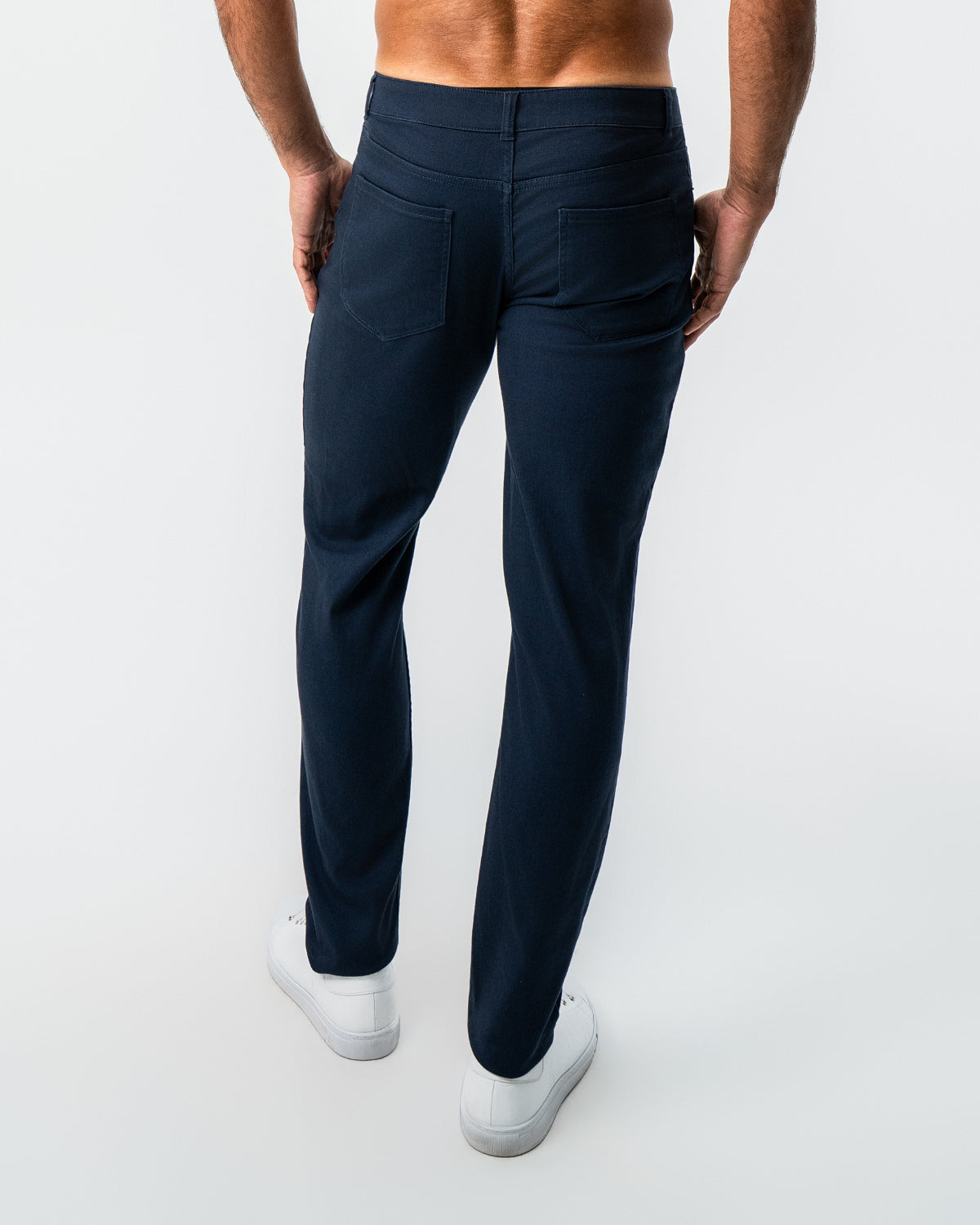 Performance Cotton Twill 5 Pocket Pant - Navy | State & Liberty Bottoms