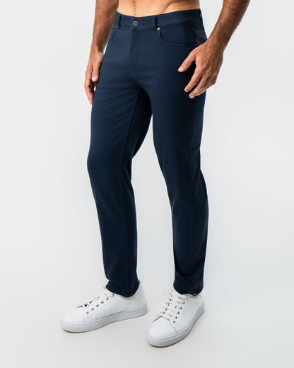 Performance Cotton Twill 5 Pocket Pant - Navy | State & Liberty Bottoms