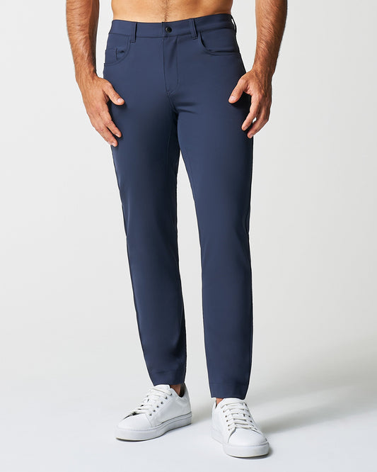 Athletic Fit Stretch Tech Chino - Navy | State & Liberty Bottoms