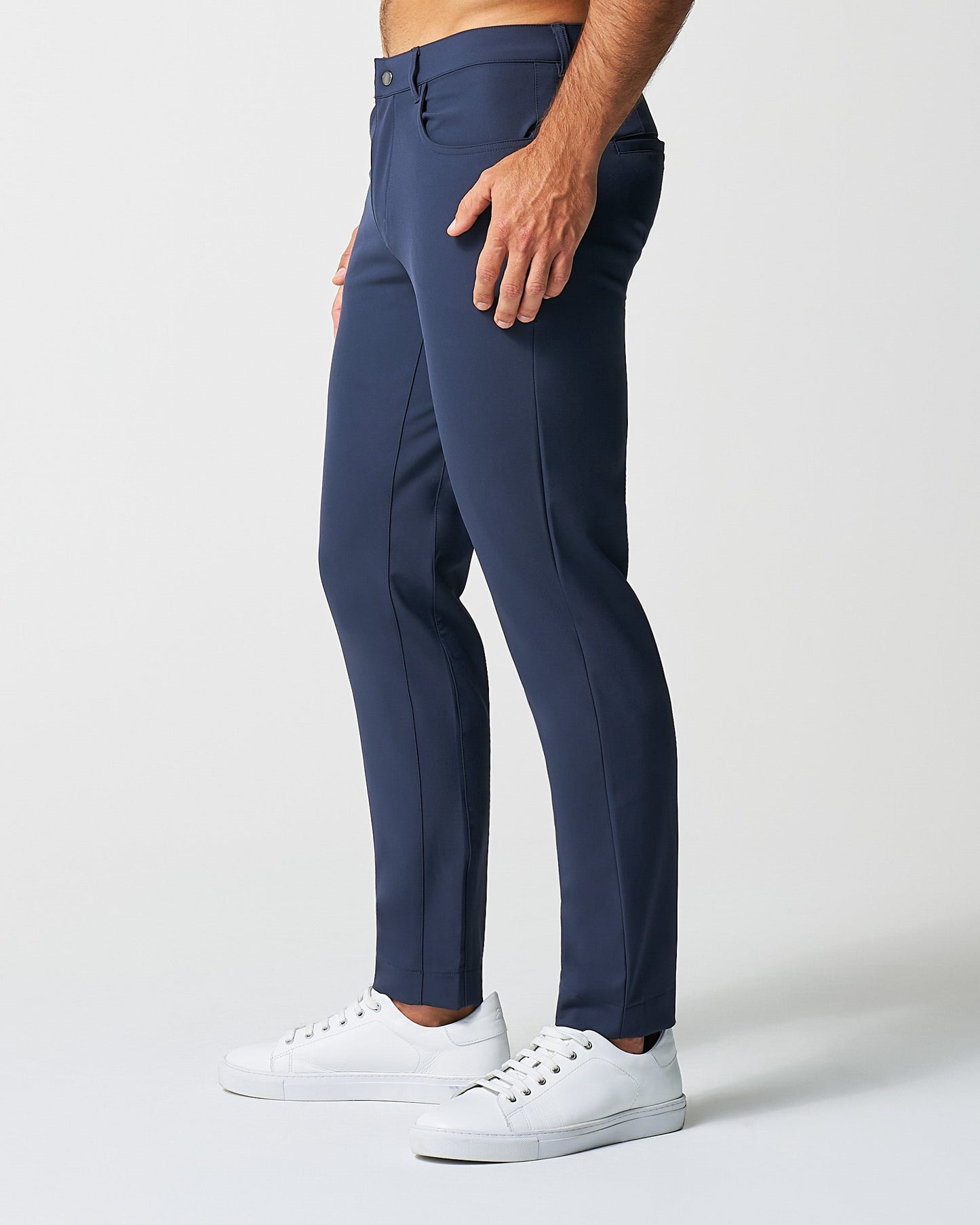 Athletic Fit Stretch Tech Chino - Navy | State & Liberty Bottoms