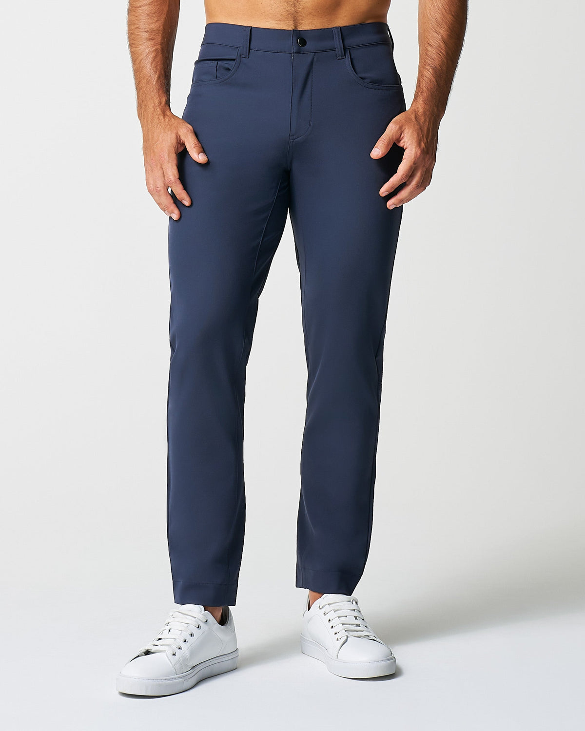 Athletic Fit Stretch Tech Chino - Navy | State & Liberty Bottoms