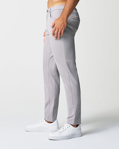 Athletic Fit Stretch Tech Chino - Light Grey | State & Liberty Bottoms