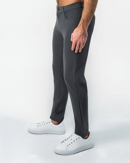 Athletic Fit Stretch Tech Chino - Charcoal | State & Liberty Bottoms