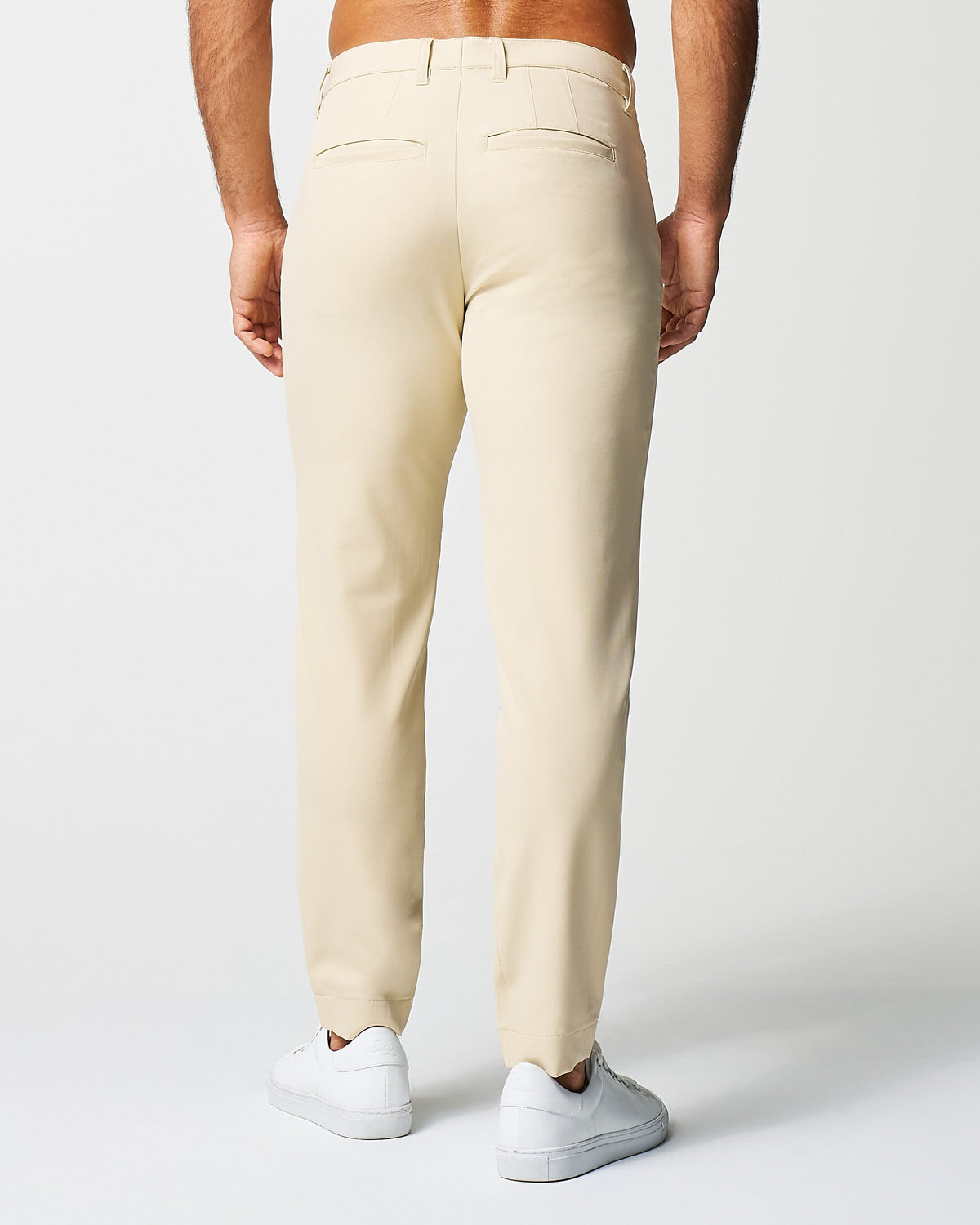 Athletic Fit Stretch Tech Chino - Mid Khaki | State & Liberty Bottoms
