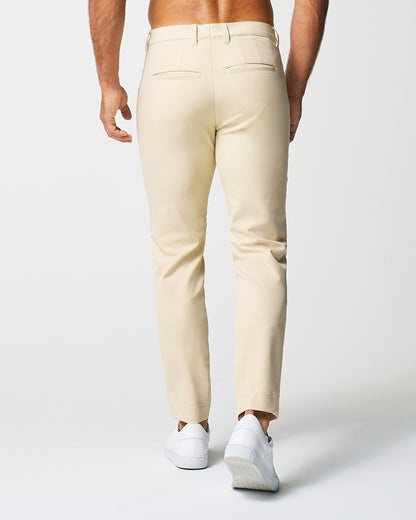Athletic Fit Stretch Tech Chino - Mid Khaki | State & Liberty Bottoms