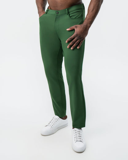 Athletic Fit Stretch Tech Chino - Hunter Green | State & Liberty Bottoms