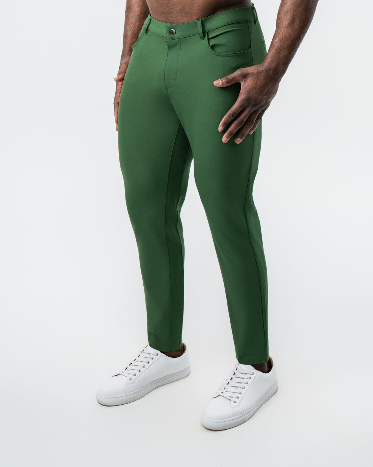 Athletic Fit Stretch Tech Chino - Hunter Green | State & Liberty Bottoms