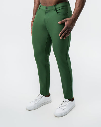 Athletic Fit Stretch Tech Chino - Hunter Green | State & Liberty Bottoms