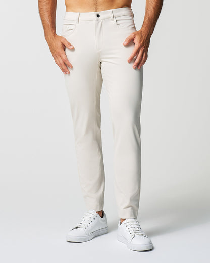 Athletic Fit Stretch Tech Chino - Light Khaki | State & Liberty Bottoms