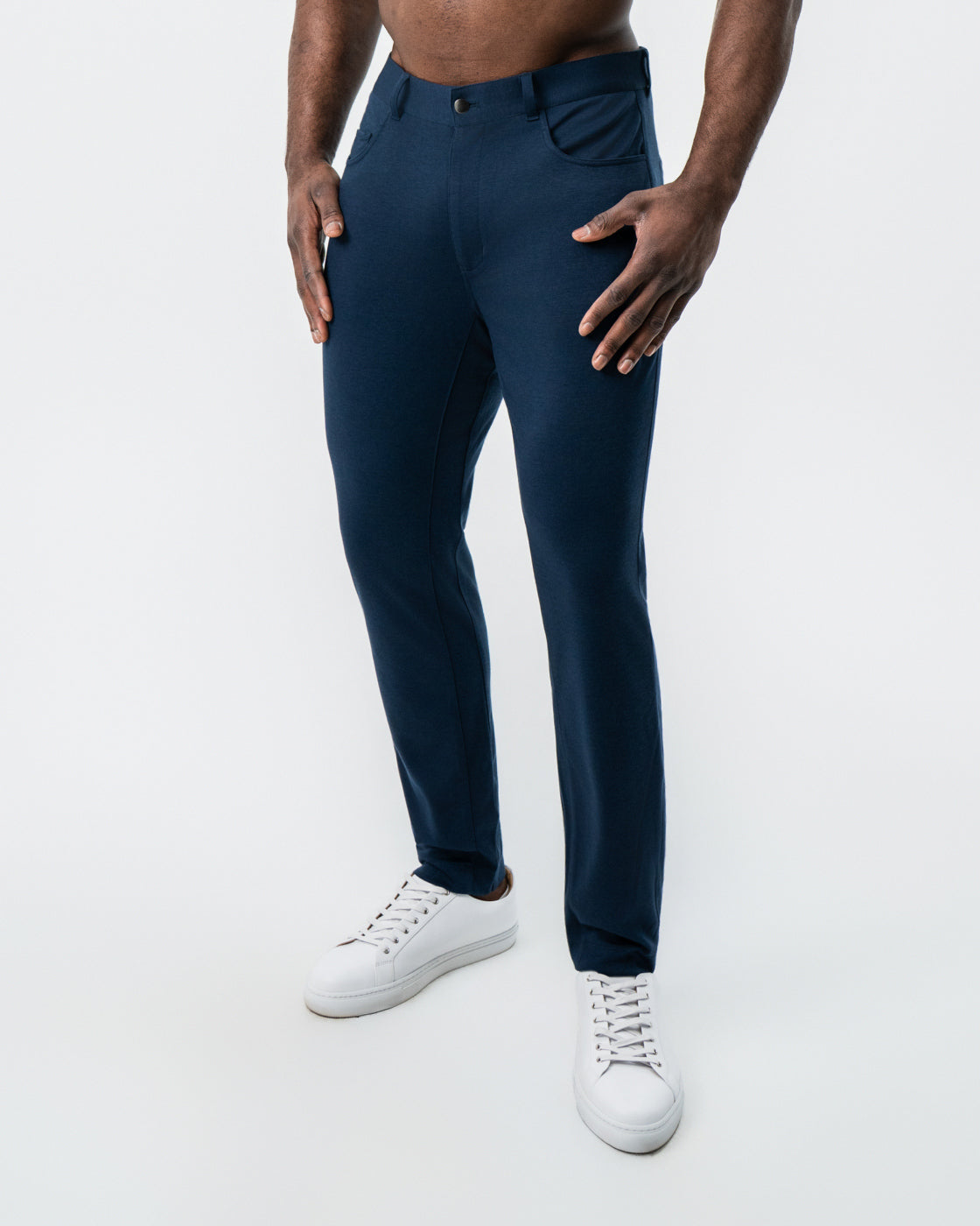 Knit Chino - Navy | State & Liberty Bottoms