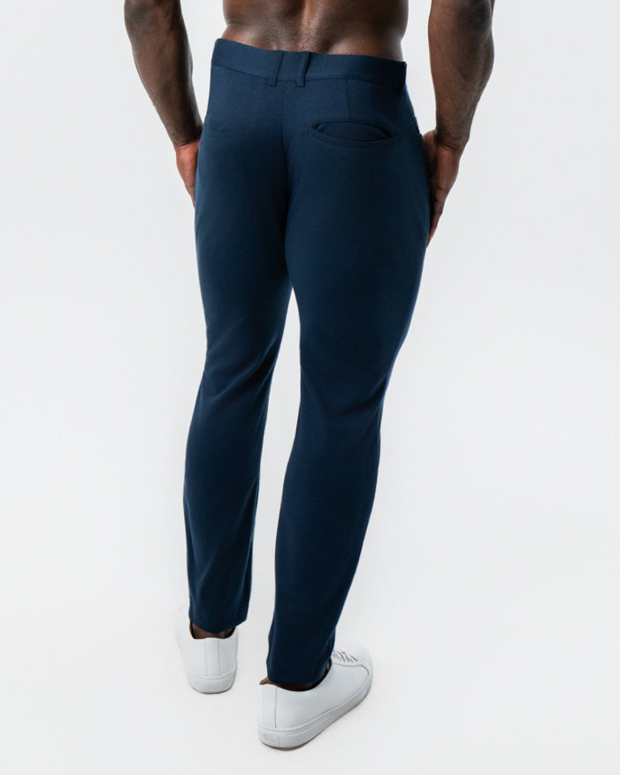Knit Chino - Navy | State & Liberty Bottoms