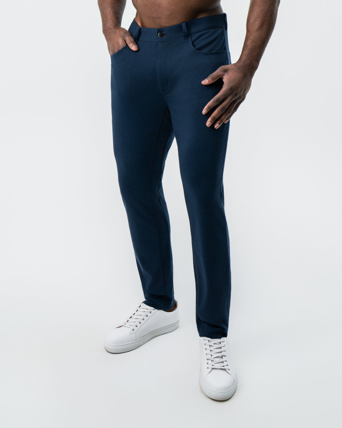 Knit Chino - Navy | State & Liberty Bottoms