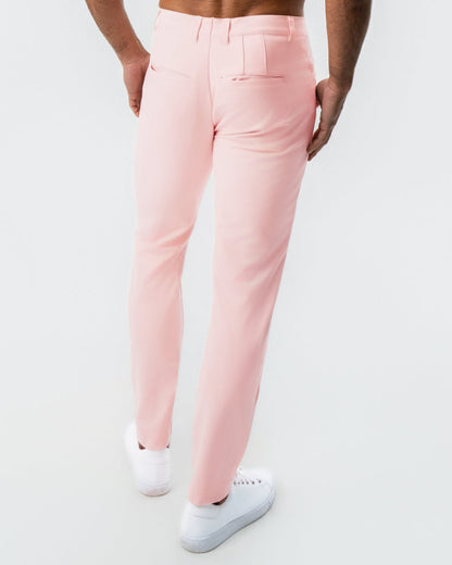 Athletic Fit Stretch Tech Chino - Coral Pink | State & Liberty Bottoms