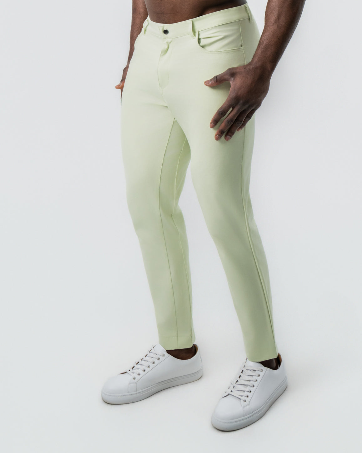 Athletic Fit Stretch Tech Chino - Mint Green | State & Liberty Bottoms