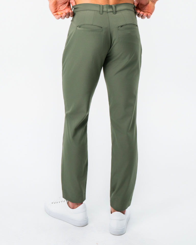 Athletic Fit Stretch Tech Chino - Olive | State & Liberty Bottoms
