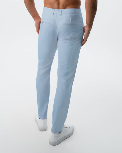 Athletic Fit Stretch Tech Chino - Light Blue | State & Liberty Bottoms