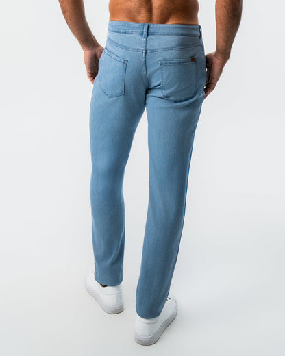 Athletic Fit Stretch Jeans - Light Blue | State & Liberty Bottoms