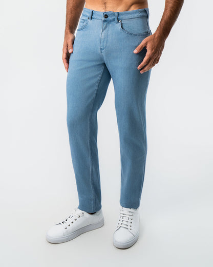 Athletic Fit Stretch Jeans - Light Blue | State & Liberty Bottoms