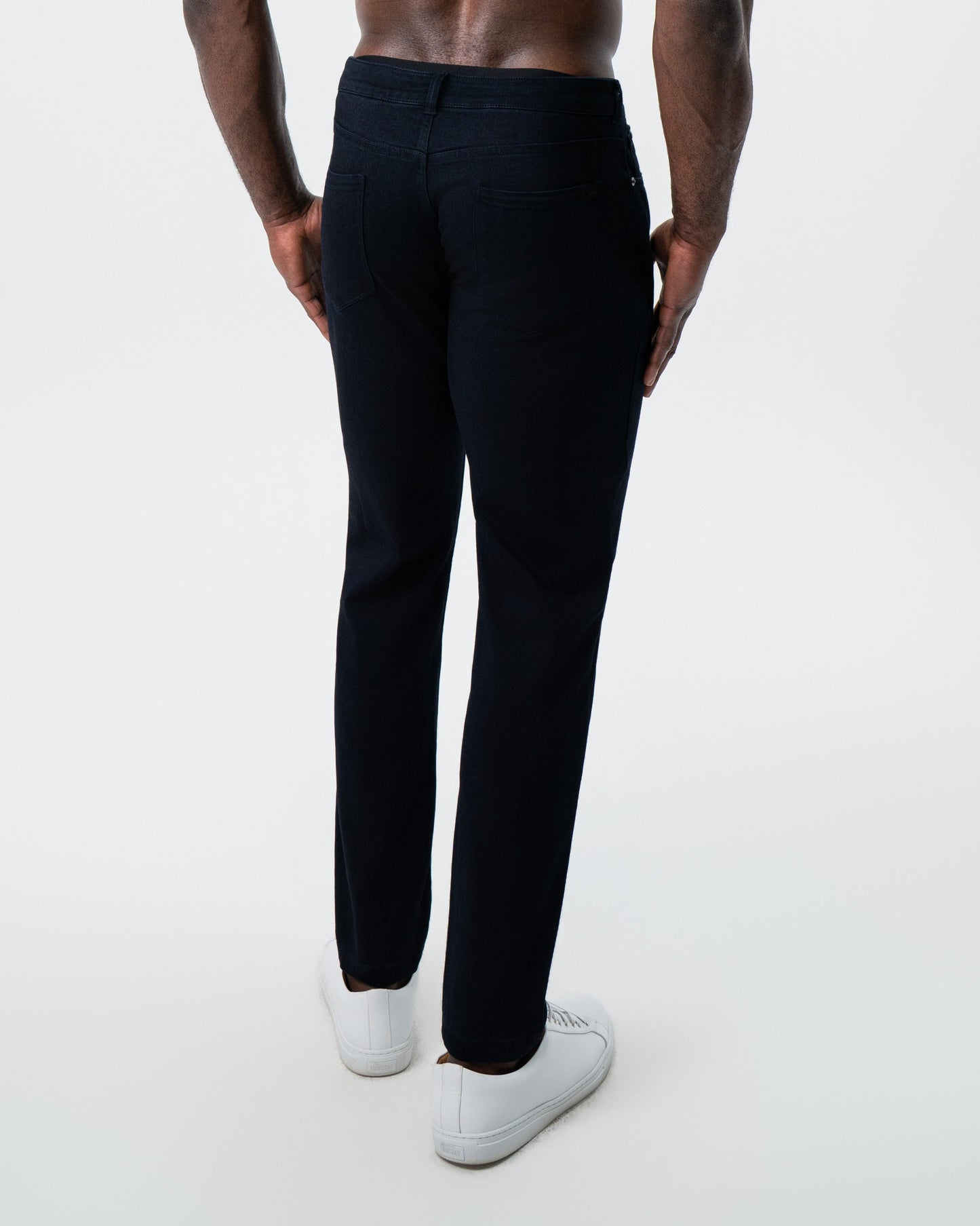 Athletic Fit Stretch Jeans - Navy | State & Liberty Bottoms