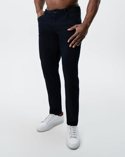 Athletic Fit Stretch Jeans - Navy | State & Liberty Bottoms
