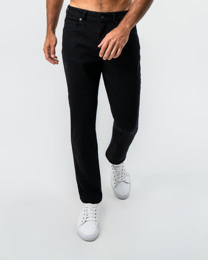 Athletic Fit Stretch Jeans - Black | State & Liberty Bottoms