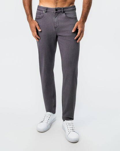Athletic Fit Stretch Jeans - Slate Grey | State & Liberty Bottoms