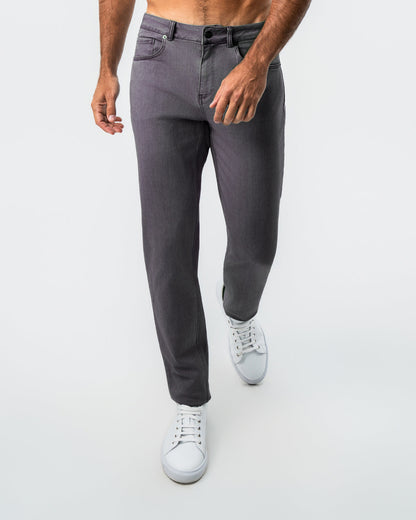Athletic Fit Stretch Jeans - Slate Grey | State & Liberty Bottoms