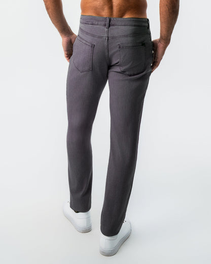 Athletic Fit Stretch Jeans - Slate Grey | State & Liberty Bottoms