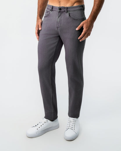 Athletic Fit Stretch Jeans - Slate Grey | State & Liberty Bottoms