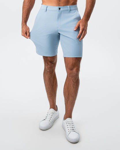 Athletic Fit Shorts - Light Blue | State & Liberty Bottoms