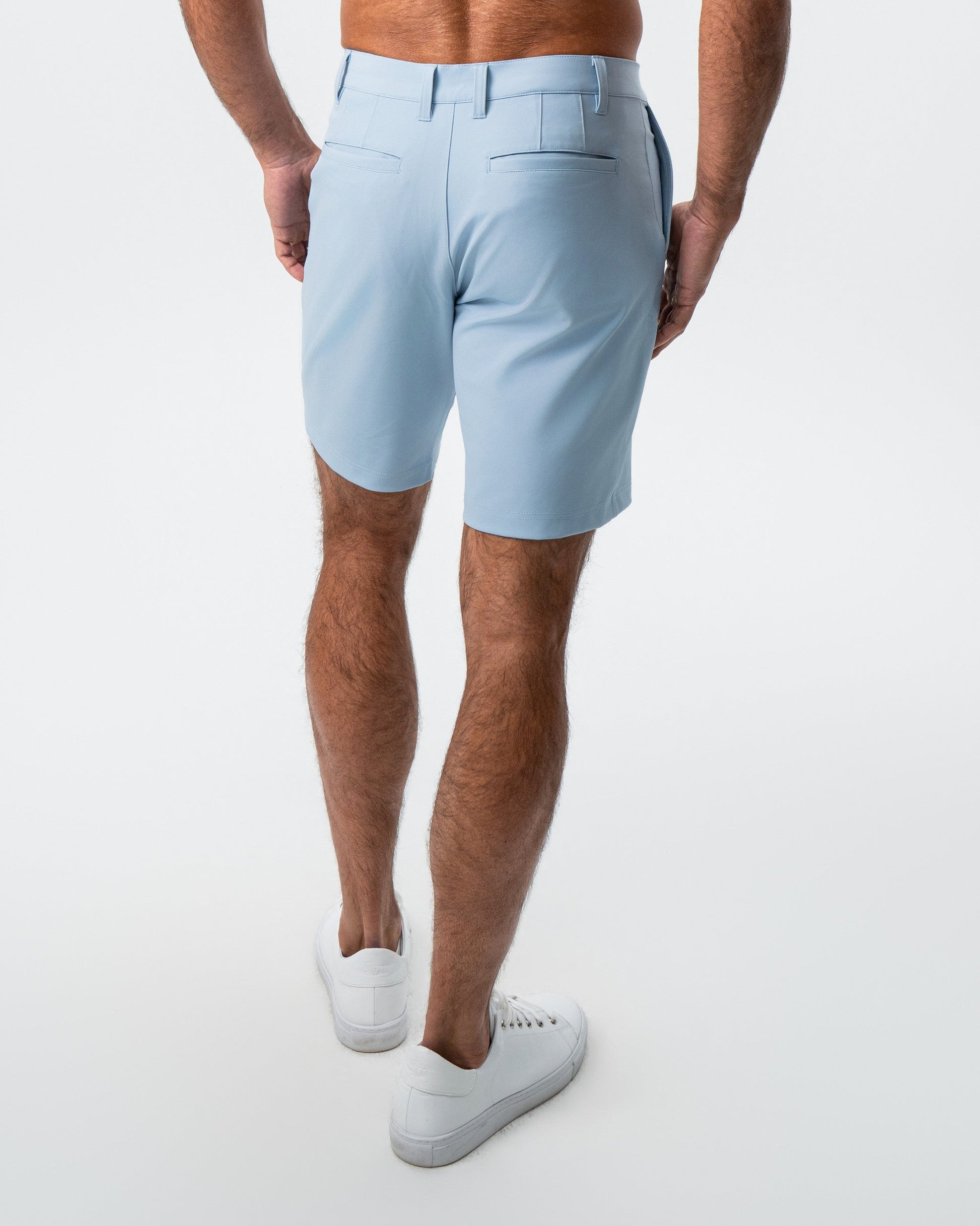 Athletic Fit Shorts - Light Blue | State & Liberty Bottoms