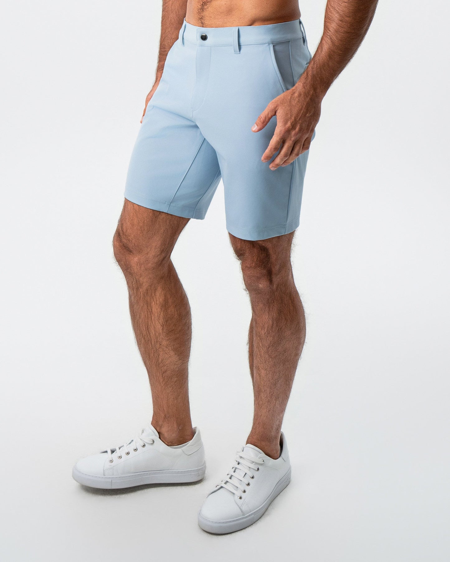 Athletic Fit Shorts - Light Blue | State & Liberty Bottoms