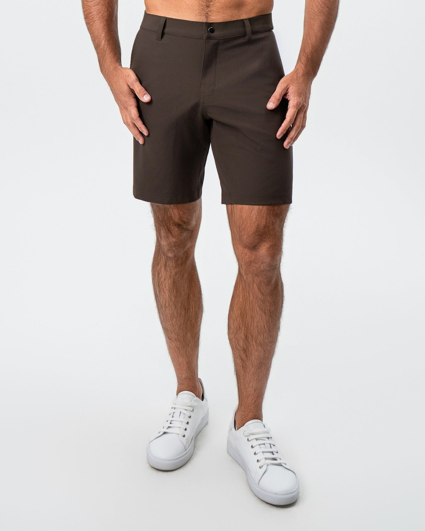 Athletic Fit Shorts - Brown | State & Liberty Bottoms