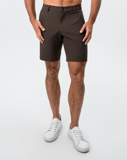Athletic Fit Shorts - Brown | State & Liberty Bottoms