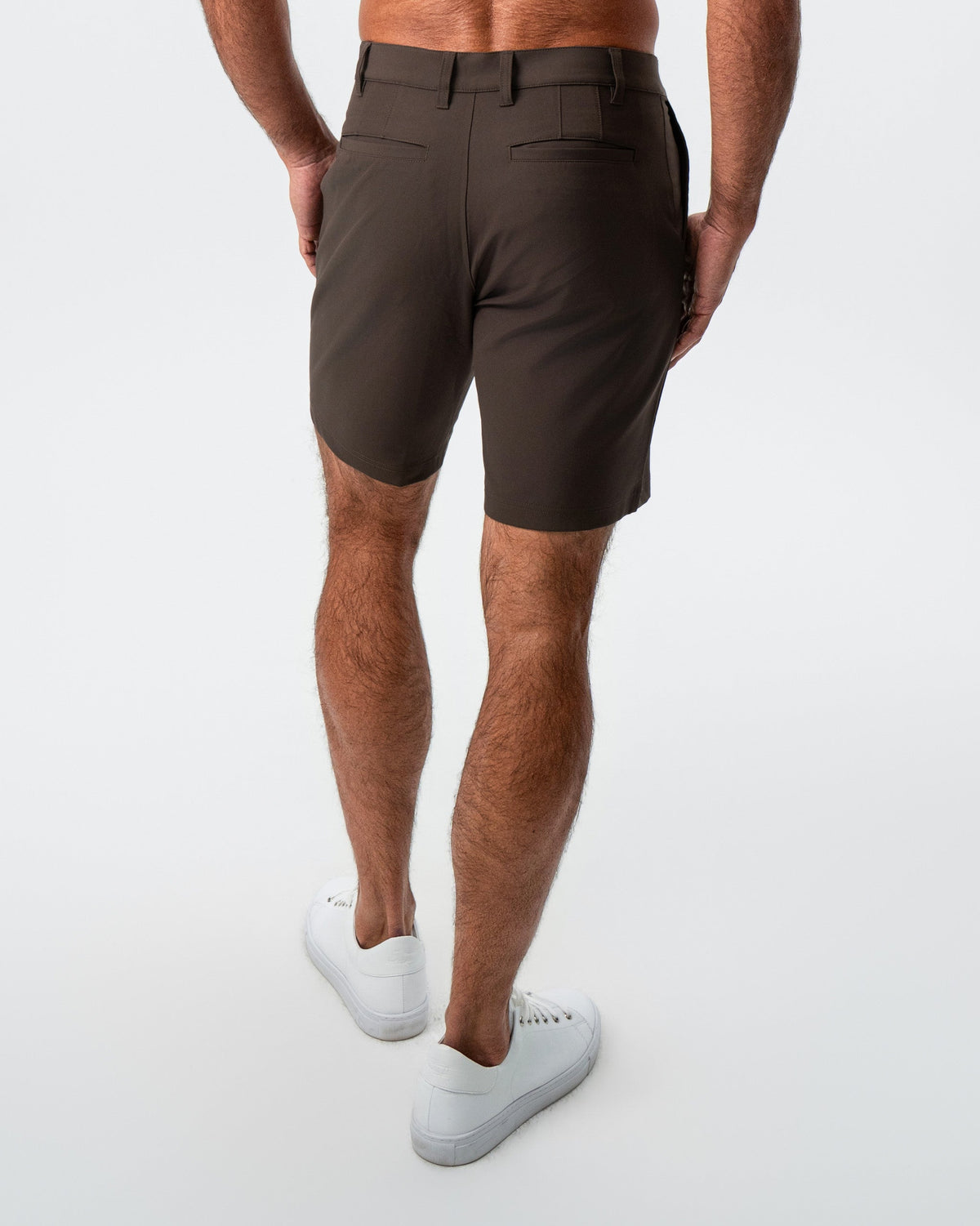 Athletic Fit Shorts - Brown | State & Liberty Bottoms