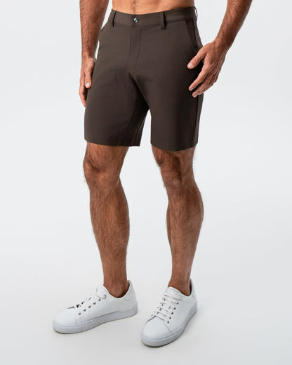 Athletic Fit Shorts - Brown | State & Liberty Bottoms