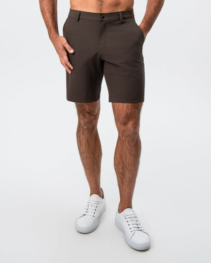 Athletic Fit Shorts - Brown | State & Liberty Bottoms