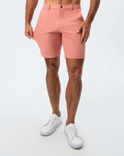 Athletic Fit Shorts - Salmon | State & Liberty Bottoms